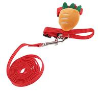 TOYANDONA Nylon Hamster Harness Leash Set for Small Pets Breathable Plush Bunny Vest with Rat Clothes Leash and Comfortable Small Animal Walking Strap
