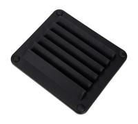 TOYANDONA Nylon Marine Boat Vent Cover 141x125x15mm Black for Rv Yacht | Louvered Air Grill Panel, Easy Installation, Fade Resistant Nylon Build, Marine and Rv Use