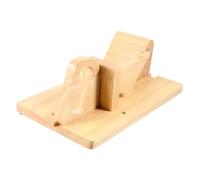 TOYANDONA Oak Wood Manual Sausage Cutter Kitchen Gadget with Thickness for Hot Dogs Fruits Vegetables Portable Lightweight Food Slicer for Home Camping Picnic Use