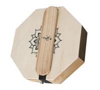 TOYANDONA Octagonal Cajon Drum Box One Sound Design Portable Wooden Hand Percussion Instrument for Beginners Indoor Outdoor Performances with Mandala Artistic Pattern