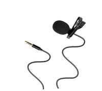 TOYANDONA Omnidirectional Clip-on Lavalier Microphone for Mobile Phone and Pc 3.5mm Recording Mic 2 Black Foam and 2 Red Windscreens