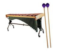 TOYANDONA One Pair Marimba Drumsticks Wooden Mallets Sturdy Rubber Tips for Percussion Musical Tools for Hand Drumming Practice
