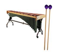 TOYANDONA One Pair Sturdy Wooden Drumsticks Marimba Mallet Percussion Tool Rubber Heads for Musical Performance Practice Wood Handle for Women and Men