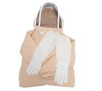TOYANDONA One-piece Beekeeping Protective Suit with Gloves for Beekeepers in Size Xxl, Made from Comfortable and Breathable Fabric, Featuring A Wider Field of View, for Men and Women Random Color