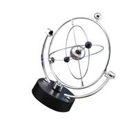 TOYANDONA Orbital Perpetual Motion Decor Metal Craft Desktop Ornament for Office Home School Innovative Kinetic Art Science Space Solar System Model Gift for Adults