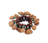 TOYANDONA Orchestral Handbell Nut Shell Ethnic Design One Fits Chime Ring for Crafts