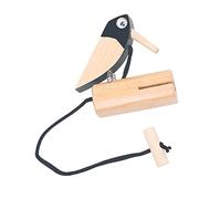 TOYANDONA Orff Cognitive Woodpecker Wooden Bird Model Educational Pull Rope for Natural Wood Color Interactive Parent Game Enhancing and Logical Thinking