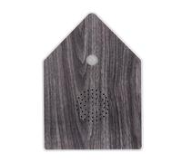 TOYANDONA Original Singing Bird Box with Motion Sensor, Battery Powered Calming Nature Sounds Device, Elegant Walnut Wood Grain Plastic Design for Bathroom and Nursery Relaxation