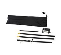TOYANDONA Outdoor Camping Lamp Pole Lamp Stand Multi-Purpose Aluminium Alloy Corrosion Resistance Black 47.16X11.79X1.18Inch for Hiking and Outdoor Camping