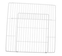 TOYANDONA Outdoor Cat Fence Panel Iron Dense Mesh with Inwardfolding Door Insert for Cat Villa Enclosures Modular Design for Pet Cage Mesh and Play Yards