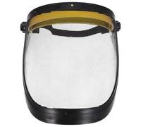 TOYANDONA Outdoor Protective Face Mask with Yellow Visor for Grinding | Breathable Steel Mesh, Plastic Shield, Easy Installation, Heavy Duty Use for Welding and Lawn Maintenance