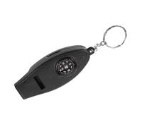 TOYANDONA Outdoor Survival Whistle with High Precision Compass Thermometer Magnifier Keychain Pendant Compact Convenient Emergency Signaling Tool for Hiking and Camping