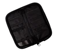 TOYANDONA Oxford Cloth Darts Pouch Compartments for Travel Carry | Black Colour, Zipper and Partition Layout, Inner Elastic Band, Slots and Pockets for Darts Tips