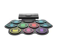 TOYANDONA Pads Portable Drum Set for Boys and Girls Adults Midi Drum Kit Function up Design for Easy Storage for Long Hours Playtime at Home Travel