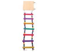 TOYANDONA Parrot Bird Ladder with Perch Platform Wooden Bird Climbing Creative Physical Activity Health Improvement Wooden Material Cockatiels