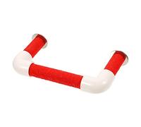TOYANDONA Parrot Perch Stand Red Bird Platform Sand Paw Grinding Stick for Parakeet Macaw Finch Pet Cage Accessory Multi Use Fun Bird Cage Perches