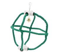 TOYANDONA Parrot Swing Cotton Rope Hanging Basket for Cage Stress Relief Climbing Playground for Birds Easy Installation Stimulates Feet and Leg Muscles Suitable for Parakeets and Caged