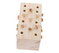 TOYANDONA Parrot Wooden Block Shredding for Birds Fun Teething Biting Relieves Boredom Durable Wooden Design for Parrots Parakeets Conures