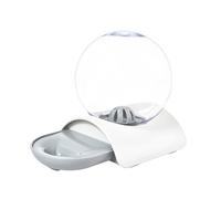 TOYANDONA Pet Automatic Waterer Bubble Water Dispenser Gray Large Capacity Pet Water Bowl for Dogs and Cats Drinking Supplies