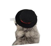 TOYANDONA Pet Cap Black Gentleman Hat for Dogs Cats Comfortable Non Irritating Costume Supplies for Holiday Parties Christmas Halloween Cosplay Stylish Easy Wear Accessories