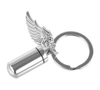TOYANDONA Pet Cremation Key Chain Ash Key Pendant Lightweight Titanium Steel 2.36x0.98x0.79in Can Be Carried in Handbags for Animal Friends Who Have Lost Their Pets