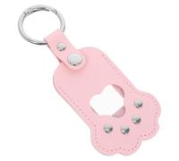 TOYANDONA Pet Hair Keepsake Box Pu Leather Compact Portable Memory Keepsake Elegant Paw Shaped Design with Photo Holder Unique Paw Print Style for Pet Memorials