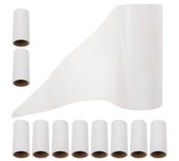 TOYANDONA Pet Hair Removal Lint Roller Refill Rolls 10pcs 600 Sheets Sticky Paper for Clothes Carpets Floors Car Seats White Paper Material Removes Dust Pet Hair and Travel