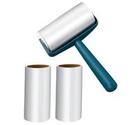TOYANDONA Pet Hair Removal Sticky Lint Roller Set with Handle and 3 Refill Rolls, Blue Sticky Hair Cleaning Rollers for Clothes and Household, Effective Fur Remover for Cats and Dogs