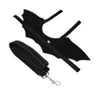 TOYANDONA Pet Leash Vest Harness with Bat Wings for Cats and Dogs Back Chest Strap Unique Halloween Costume Accessory Random Button Color Cute Pet Supplies