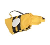 TOYANDONA Pet Life Jacket for Small Dogs Size S 5-10Lbs, Yellow Bee Pattern Swimming Vest for Puppy Water Safety, Dog Float Vest for Pool, Beach, River Use