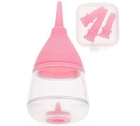TOYANDONA Pet Nurser Silicone Feeding Bottle Pink with Adjustable Pacifier Flow Rate Easy to Feed for Kitten and Rabbit Pet Feeding
