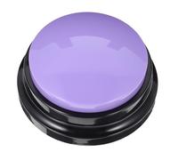 TOYANDONA Pet Talking Button for Dogs and Cats, Interactive Training Sound Button with Voice Recording, Purple Dog Communication Buzzer for Behavior Aids and Pet Supplies