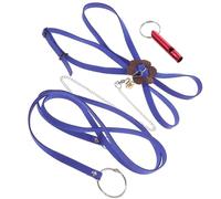 TOYANDONA Pet Tortoise Harness Leash Medium Blue with Whistle, Adjustable Turtle Walking Rope for Outdoor Use, Reptile Hauling Strap Suitable for Land Tortoises and Small Turtles Random