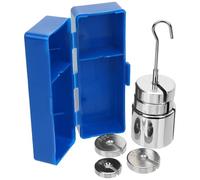 TOYANDONA Physics Classroom Slotted Mass Set with Hanger Steel Material 1 Set 350g Weights for Teaching Experiments