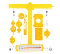 TOYANDONA Physics Experiment Kit for with Pulley Blocks and Lever Set, Friction Science Education for Classroom Mechanics Learning, Stem Physics Lab Tool for Boys and