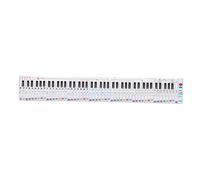TOYANDONA Piano Keyboard Practice Chart 88 Keys Paper Guide for Beginners Portable Hand-rolled Standard Keyboard Sheet with Finger Position for Learning and Teaching