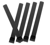TOYANDONA Piano Keytops Replacement Plastic Keys Easily Installed 5pcs Black for Upright Piano for Musicians