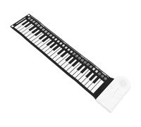 TOYANDONA Piano Silicone Key Keyboard Roll out Portable Foldable Beginner Travel-friendly Piano Keyboard for Outdoor Practice
