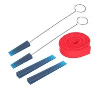 TOYANDONA Piano Tuning Fork Set with Red Rubber Mutes and Multi-Function Repair Tools for Professional Piano Temperament and Sound Isolation