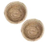 TOYANDONA Pigeon Nests Hatching Nest Corn Husk Straw Material 21X21X5.5Cm Multi-Purpose for Pigeons and Birds