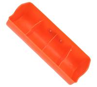 TOYANDONA Piglet Feeding Trough Plastic Livestock Feeding Manger 4 Compartments Orange Pig Tool for Nursery Pens and Farm Use Random Style