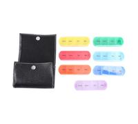 TOYANDONA Pill Case 28-Grid with 7 Box Organizer Compartments Weekly Lightweight Portable Medicine Storage with Removable Lids and Pu Bag for Travel and Outdoor Activities