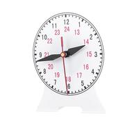 TOYANDONA Pin Linkage Clock Model Teaching Aids with Movable Hands Educational for Primary School Learning and Mathematics Demonstration Black Clock Face