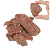 TOYANDONA Pine Bark Substrate for Reptiles Box, Natural Brown Bark Material, Practical Rainforest Landscaping Decor for Turtle and Reptile Habitat, 500g Pack