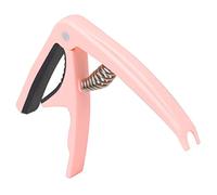 TOYANDONA Pink Abs Guitar Capo Clamp for Acoustic and Electric Guitars Spring Loaded Clip for Quick Fret Position Change for Ukulele and Bass