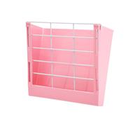 TOYANDONA Pink Rabbit Grass Rack Pet Feeder with Smooth Edges and Multi Design for Small Animals Like Guinea Pigs Chinchillas and Hamsters to Promote Clean Eating and Healthy Habits