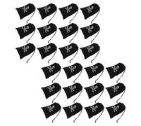 TOYANDONA Pirate Drawstring Bags Coin Pouches with Skull Design 24pcs 6x4.5 Inch Polyester with Sturdy Construction and Drawstring Closure, for Pirate Birthday Parties and Treasure Hunts