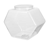 TOYANDONA Plastic Candy Jar with Lid 4300ml Hexagon Canister