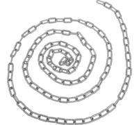 TOYANDONA Plastic Chain Barrier Safety Link Chain 3 Meter Abs Material Silver Colour for Traffic Guidance and Crowd Control, Versatile Applications with Labour-saving Solution
