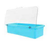 TOYANDONA Plastic Chopsticks Drainer Box Stackable Utensil Holder with Drainage for Kitchen Storage Space-saving Cutlery Container with Scratch-resistant Material Suitable for Home and